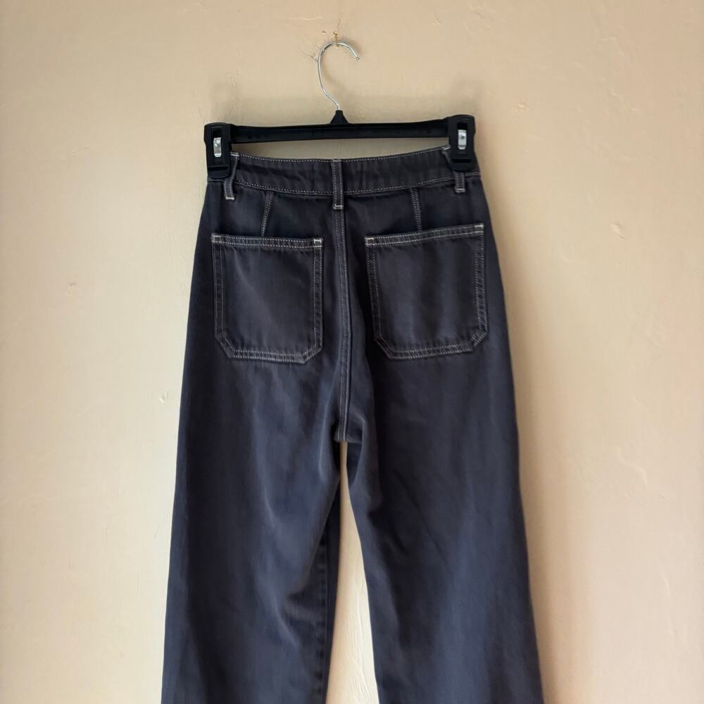 Reformation Lexi High Rise Wide Leg Jeans Size‎ 23 Washed Black - Picture 7 of 14